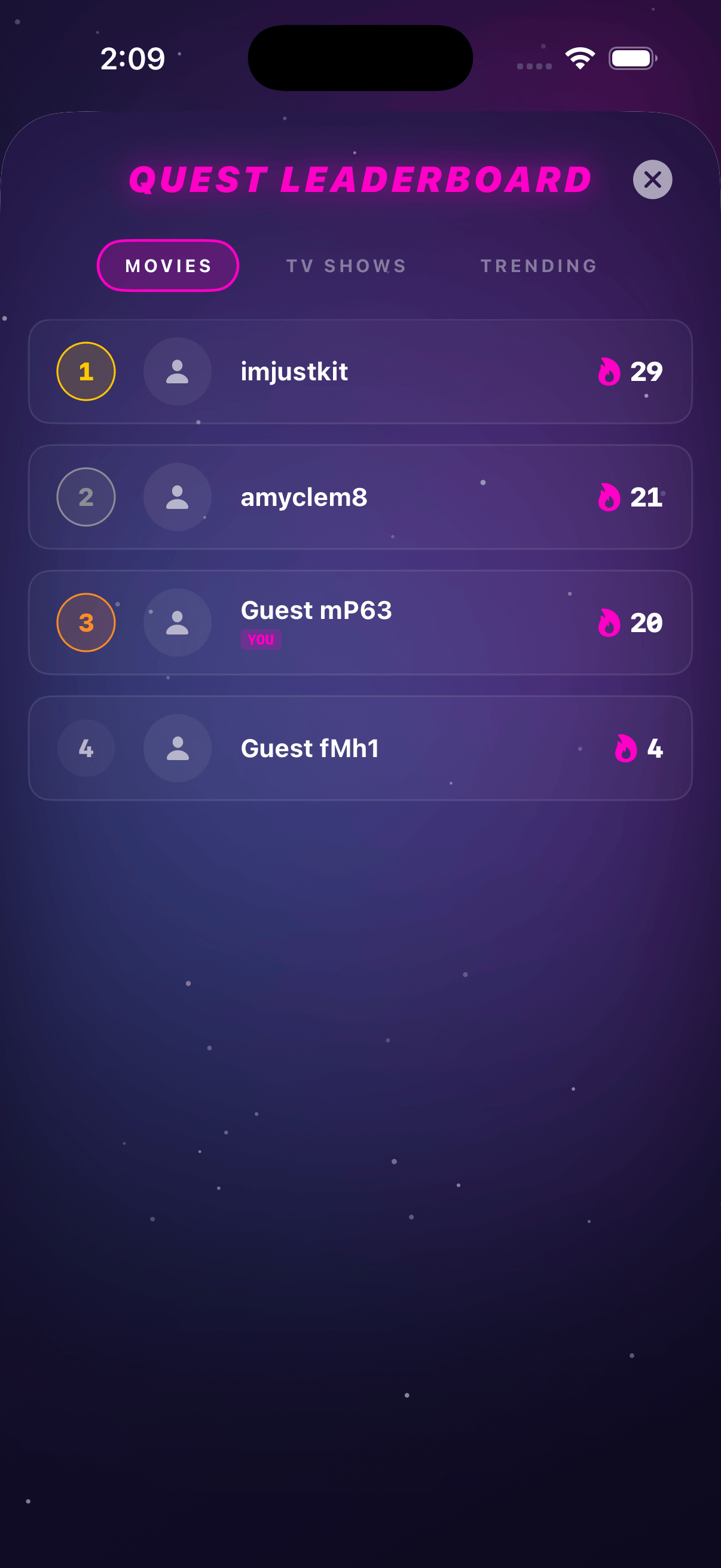 Global leaderboards